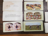Vtg Stereoview Cards Printed Halftone Impression Africa California Manila Jamaic