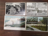 Vtg Topographical Postcards Fleming House Krebs & Santa Barbara Mission Scenery