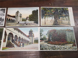 Vtg Topographical Postcards Fleming House Krebs & Santa Barbara Mission Scenery