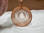 Vtg Anchor Hocking Queen Mary Depression Glass Fruit Dessert Bowl Pink Ribbed