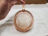 Vtg Anchor Hocking Queen Mary Depression Glass Fruit Dessert Bowl Pink Ribbed