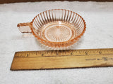 Vtg Anchor Hocking Queen Mary Depression Glass Fruit Dessert Bowl Pink Ribbed