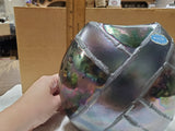 Vtg 80S Studio Poole Pottery Purse Vase Alchemy Gunmetal Pearl Metallic Glazed