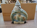 Vtg 1970 Rush To The Rockies Rocky Mountain Jim Beam Bottle Club EMPTY Decanter