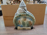 Vtg 1970 Rush To The Rockies Rocky Mountain Jim Beam Bottle Club EMPTY Decanter
