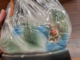 Vtg 1970 Rush To The Rockies Rocky Mountain Jim Beam Bottle Club EMPTY Decanter