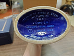 Vtg 1963 Jim Beam Blue & Gold Grapes 175 Months EMPTY Decanter Original Box