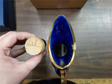 Vtg 1963 Jim Beam Blue & Gold Grapes 175 Months EMPTY Decanter Original Box
