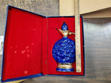 Vtg 1963 Jim Beam Blue & Gold Grapes 175 Months EMPTY Decanter Original Box