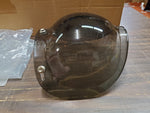 Vtg Bubble Shield Helmet 1970's Old Smokey Black 3/4 Helmet Motorcycle