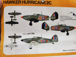 Vtg 1960-70 Frog Hawker Hurricane 2C Airplane Model Kit 1:72 Kit Collectible