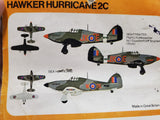 Vtg 1960-70 Frog Hawker Hurricane 2C Airplane Model Kit 1:72 Kit Collectible