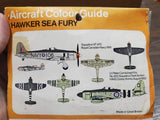Vtg 1960-70 Frog Hawker Sea Fury Airplane Model Kit 1:72 Kit Collectible