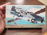 Vtg 1960 Hawk 1/72 Scale Wildcat F4F Plastic Model Military Aircraft Kit #07
