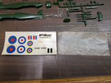 Vtg Keil Kraft 1960 Hawker Hurricane MK IIC Miniature Plastic Model Kit Complete