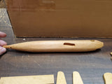 Vtg 1950 Strom Becker DC-6 Flagship Solid Wood American Airlines Model Kit