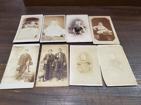 Vtg Photography Carte De Visite Cards Zeleny Hewitt Deltor Waddell & Thurlow