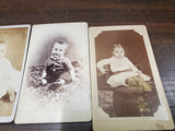 Vtg Photography Carte De Visite Cards Zeleny Hewitt Deltor Waddell & Thurlow