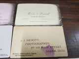 Vtg Photography Carte De Visite Cards Zeleny Hewitt Deltor Waddell & Thurlow