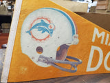 Vtg 1970S Miami Dolphins Football Pennants Flag NFL Official Licensed Product