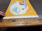 Vtg 1970S Miami Dolphins Football Pennants Flag NFL Official Licensed Product