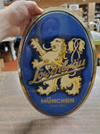 Vintage Lowenbrau Beer Oval Sign Germany Man Cave Bar Garage Breweriana 1383