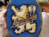Vintage Lowenbrau Beer Oval Sign Germany Man Cave Bar Garage Breweriana 1383