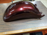 Burgundy Rear Motorcycle Fender American Ironhorse Judge Tejas Strutless 11"