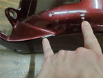 Burgundy Rear Motorcycle Fender American Ironhorse Judge Tejas Strutless 11"