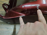 Burgundy Rear Motorcycle Fender American Ironhorse Judge Tejas Strutless 11"