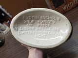 Vtg #7 Empty Austin Nichols Wild Turkey Ceramic Liquor Decanter Orig Box 1970'S