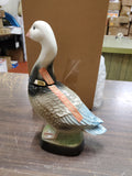 Vtg 1979 Jim Beam Empty Blue Snow Goose Liquor Bottle Decanter Collectible