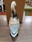 Vtg 1979 Jim Beam Empty Blue Snow Goose Liquor Bottle Decanter Collectible