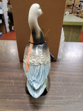 Vtg 1979 Jim Beam Empty Blue Snow Goose Liquor Bottle Decanter Collectible