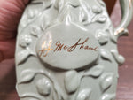 Vtg EMPTY 1982 Jim Beam Green J.J. McShane Embossed Liquor Decanter Regal China