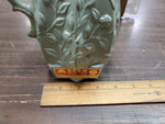 Vtg EMPTY 1982 Jim Beam Green J.J. McShane Embossed Liquor Decanter Regal China