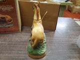 Vtg Empty Ezra Brooks Missouri Brown Harnessed Mule Decanter Heritage 1971