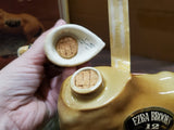 Vtg Empty Ezra Brooks Missouri Brown Harnessed Mule Decanter Heritage 1971