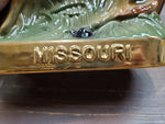 Vtg Empty Ezra Brooks Missouri Brown Harnessed Mule Decanter Heritage 1971