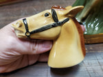Vtg Empty Ezra Brooks Missouri Brown Harnessed Mule Decanter Heritage 1971