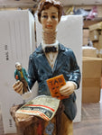 Vtg EMPTY limited edition 1971 Mr. Bottle Collective National Porcelain Decanter