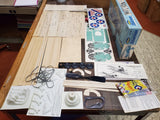 Vtg Guillows Stearman PT-17 Pilot Trainer Balsa Wood Flying Kit 803 1/16 Scale