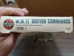 Vtg AIRFIX WWII British Commandos HO/OO Scale Model Kit 24 Pieces Collectible