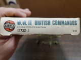 Vtg AIRFIX WWII British Commandos HO/OO Scale Model Kit 24 Pieces Collectible