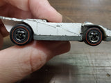 Hot Wheels Redline Toy Car Steam Roller 1973 white Vtg Hong Kong Mattel