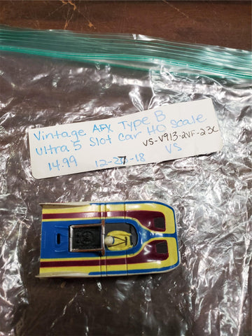 VINTAGE APX TYPE B ULTRA 5 SLOT CAR HO SCALE RACETRACK RACERS CARS TRACK