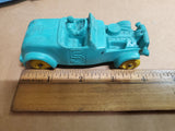 Vintage Auburn Rubber Roadsters Racecars Green Toy No. 5 Blue Toy No. Circa '50s