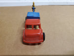 VINTAGE WANNATOYS MADE IN U.S.A. RED YELLOW AND BLUE BACKHOE TRUCK