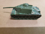 Vintage 1974 Hot Wheels Mattel Malaysia Green Military Artillery Tank