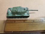 Vintage 1974 Hot Wheels Mattel Malaysia Green Military Artillery Tank